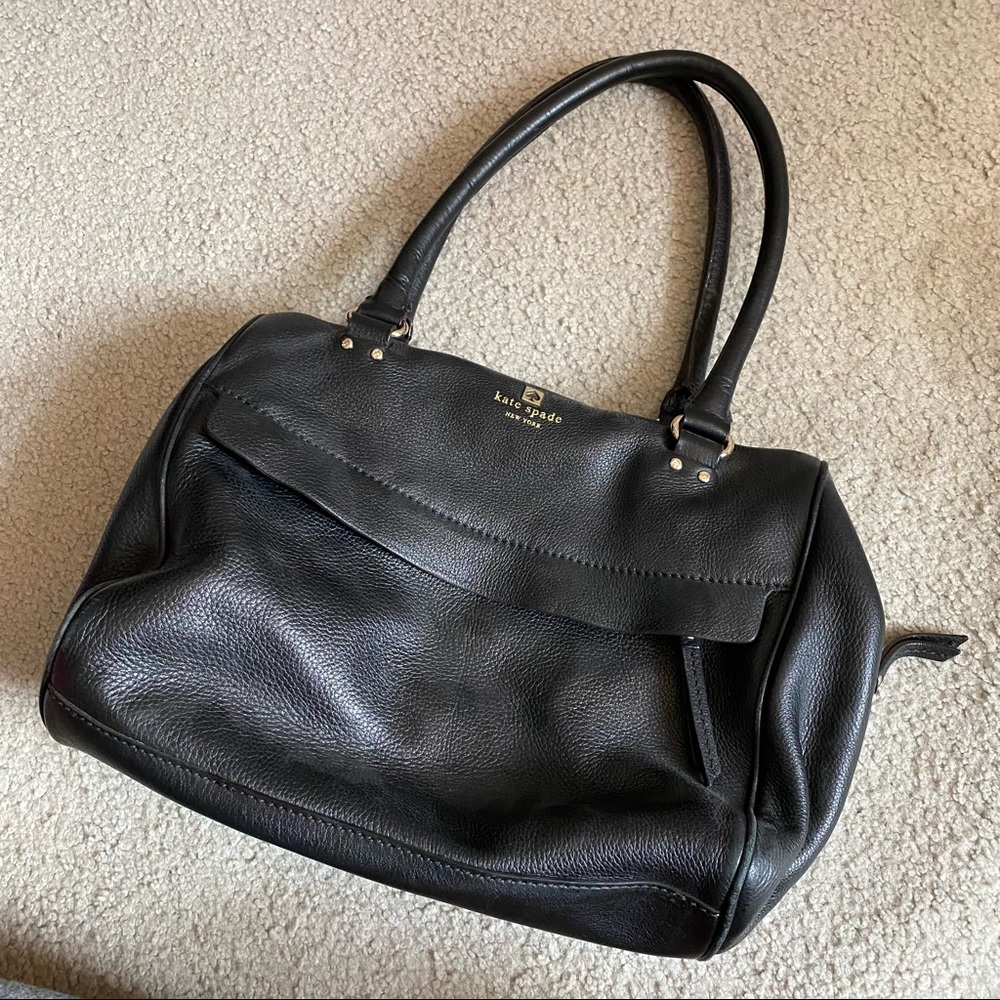 Kate Spade black leather bag